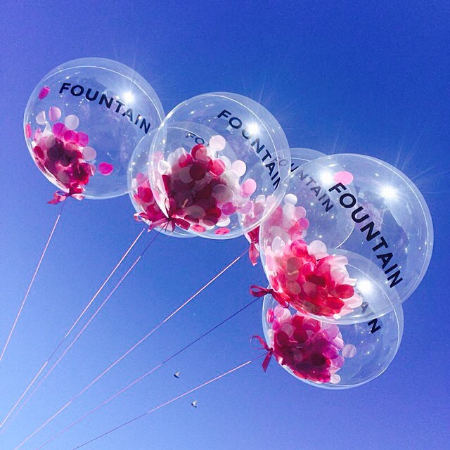 Bubblegum Balloons for Fountain