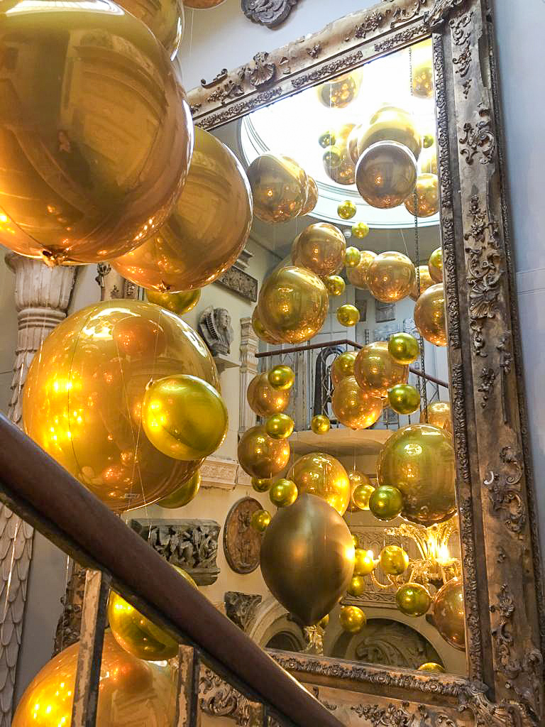 aynhoe park gold orb staircase overload (7)