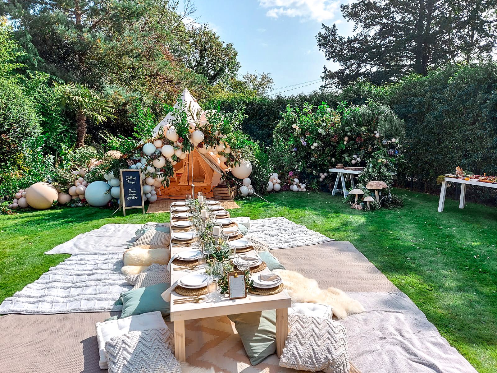 Garden Teepee Party