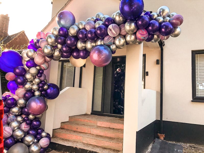 Purple Balloon Arch