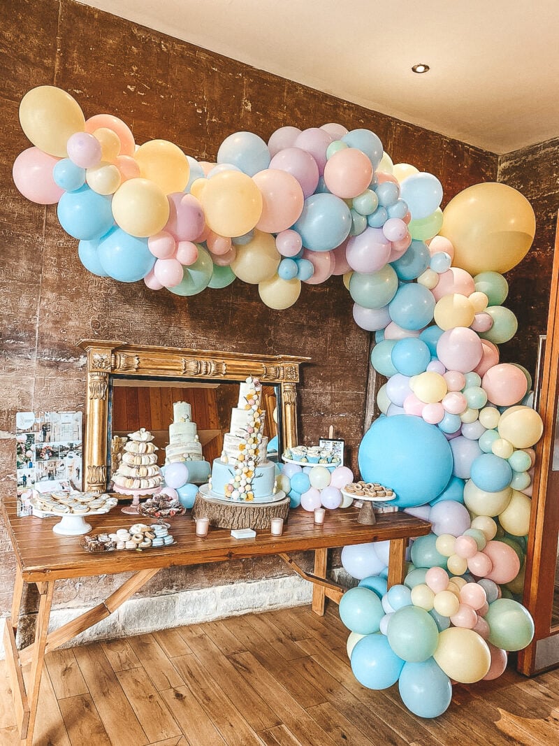 Elmore Court Pastel Balloon Arch