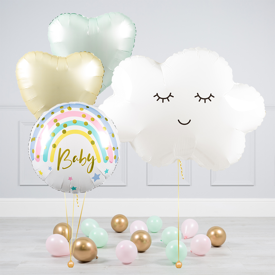 Pastel Baby Balloons Delivered