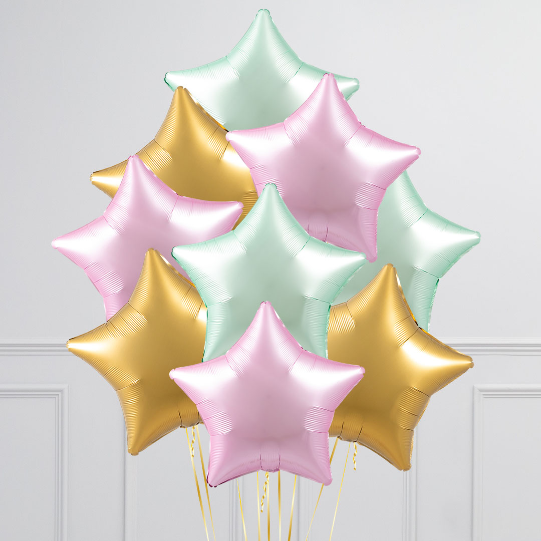 Pastel Birthday Balloons Delivered