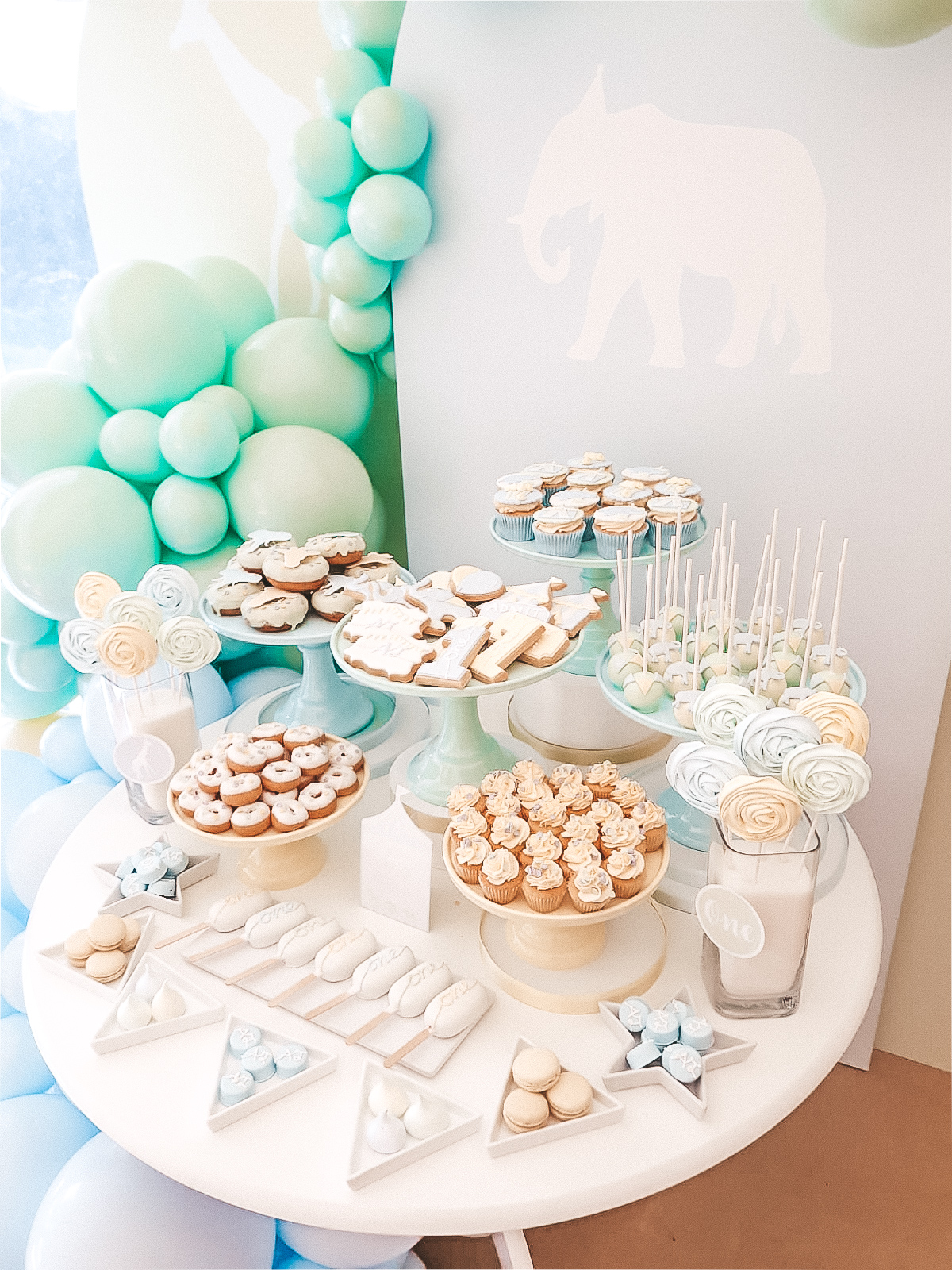 Pastel Baby Shower Balloons