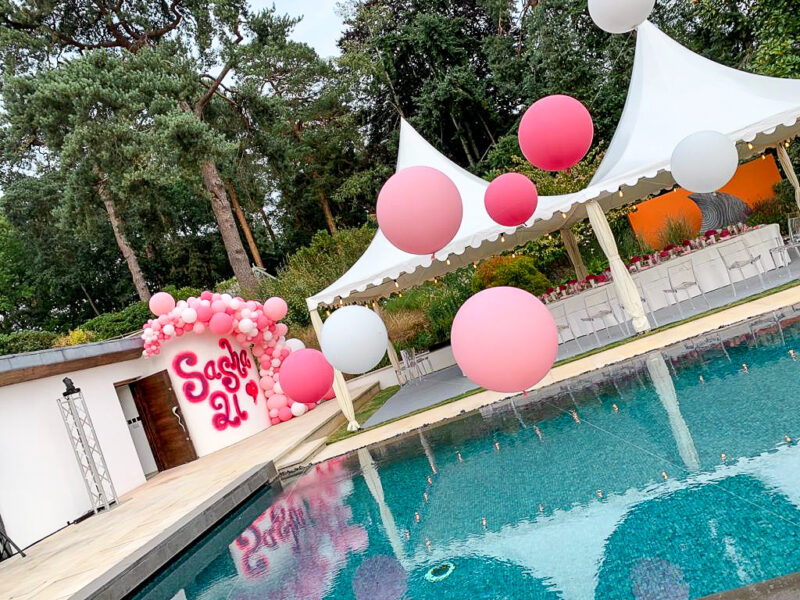 Pink Pool Balloons