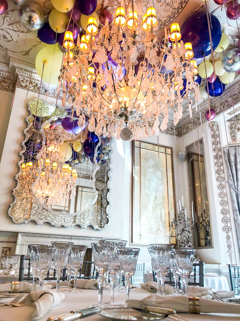 Annabel's Silver Room Purple Ceiling (1)