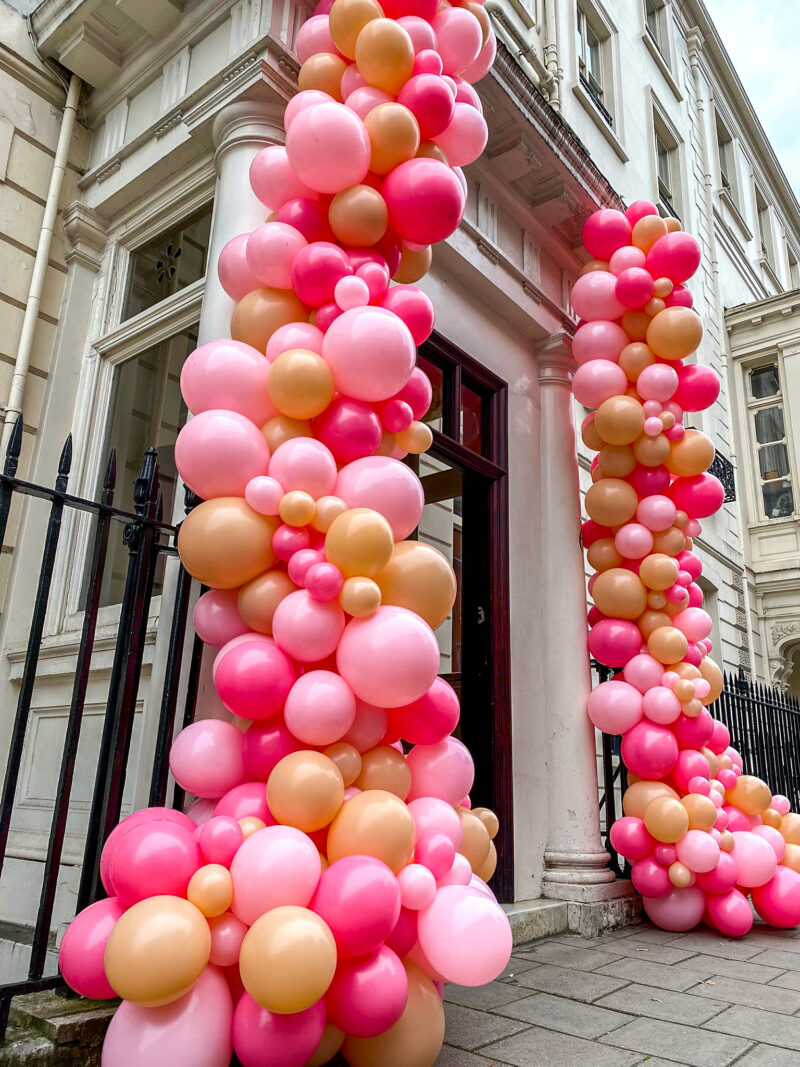 Savile Club - Pink Balloon Pillars (3)