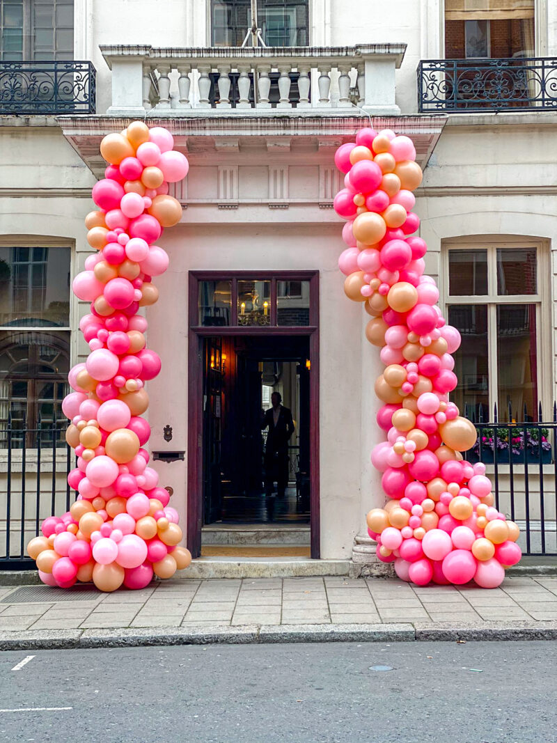 Savile Club - Pink Balloon Pillars (5)