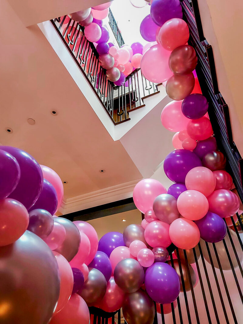 Townhouse Events - Purple Staircase & Internal Installation (1)