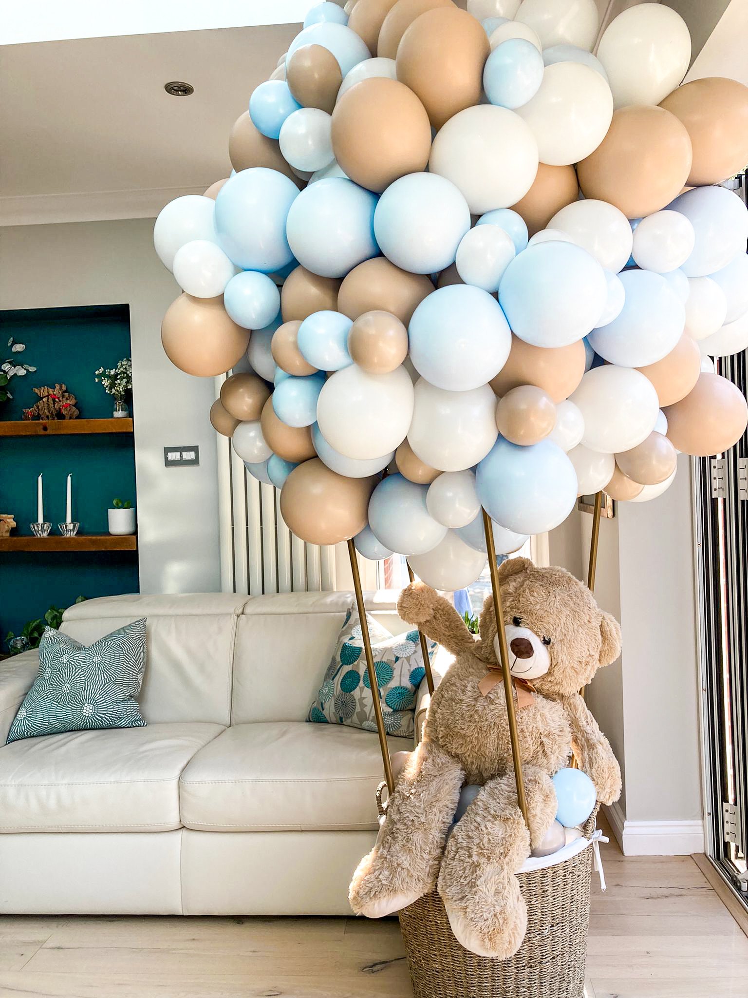 teddy bear hot air balloon baby shower