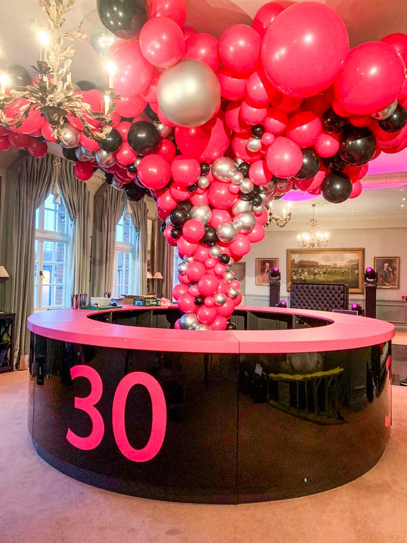 Bespoke Events London - Queen's Club London - Bar 30th Install (5)
