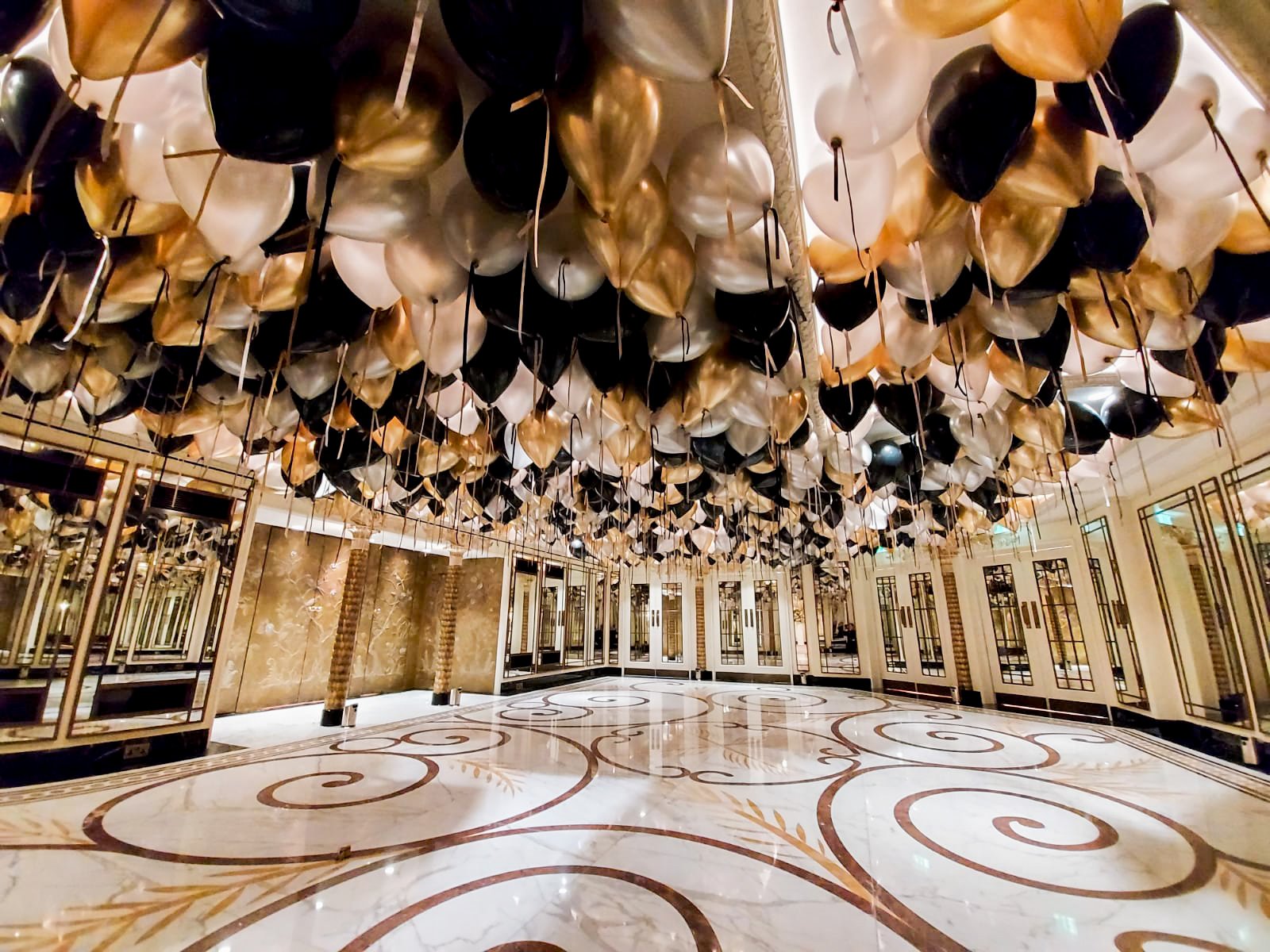 Glitz & Glam Ceiling - The Dorchester - Crush Hall (4)