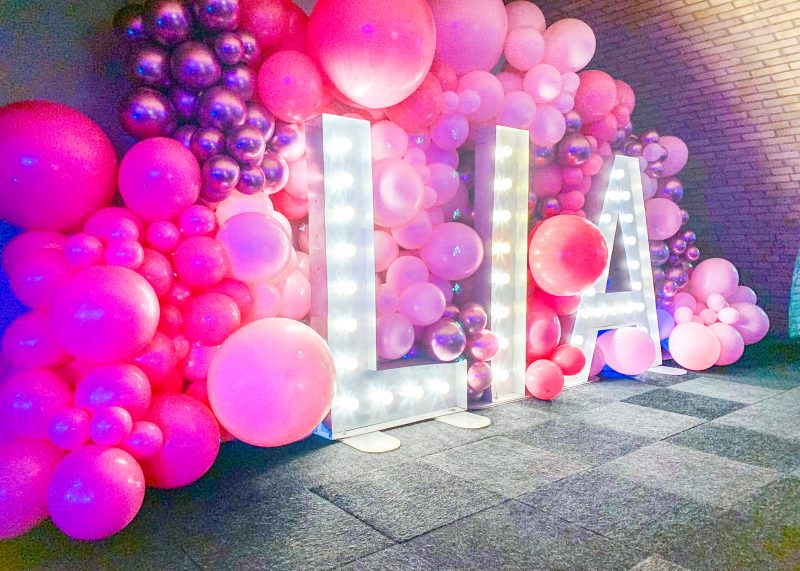 Old Billingsgate Birthday Balloon Wall with Letters (3)