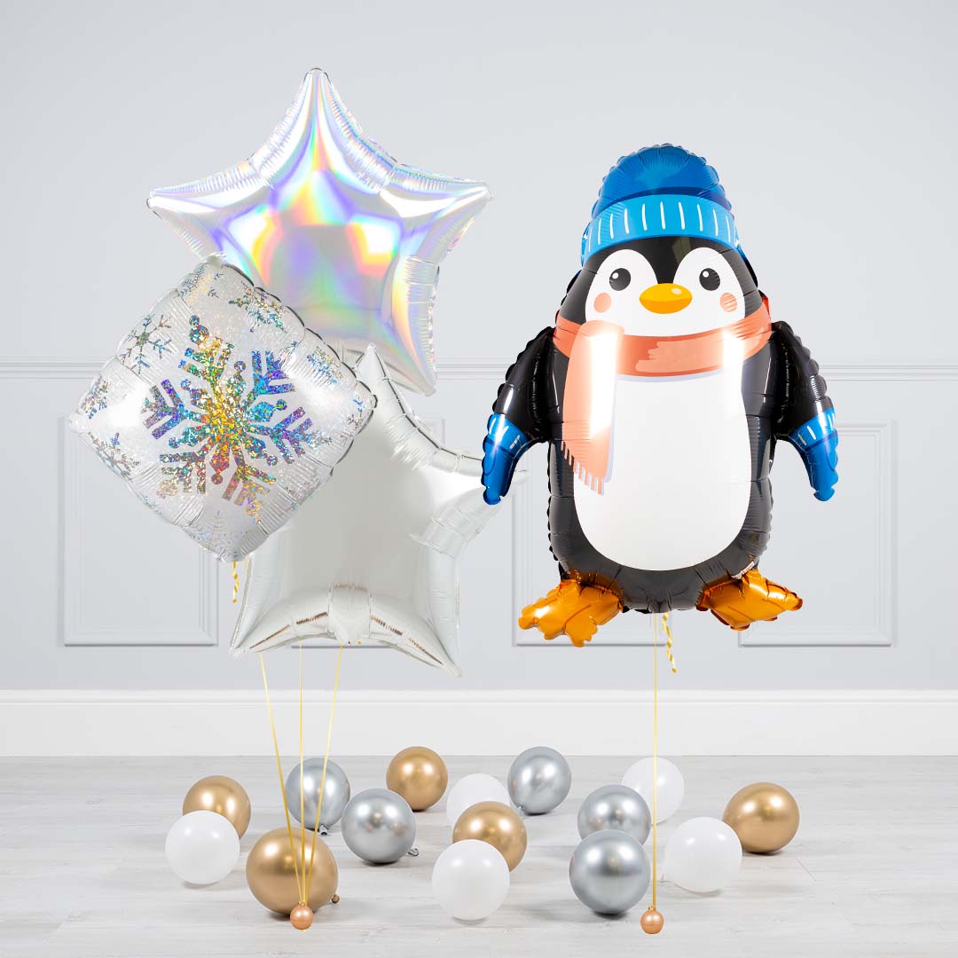 Christmas Penguin Balloons