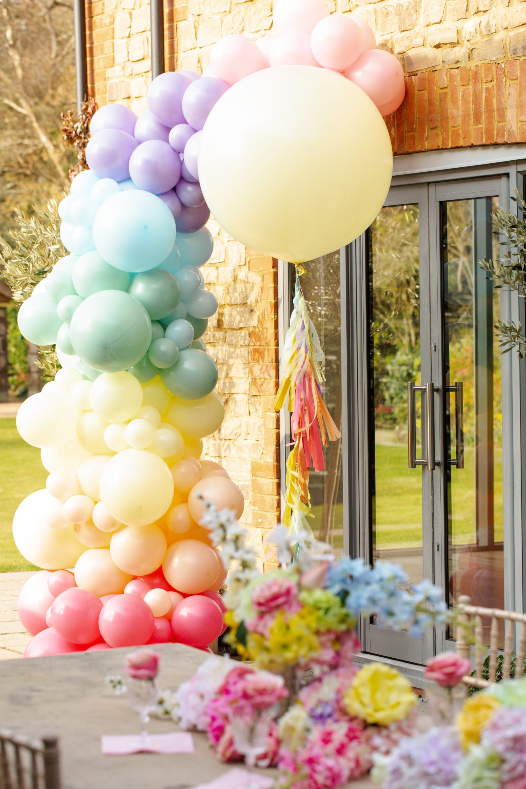 Pastel Balloon Display
